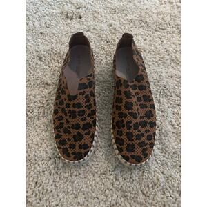 Ilse Jacobsen Tulip Woman's Leopard-Print Rubber Slip on Shoes Size 38